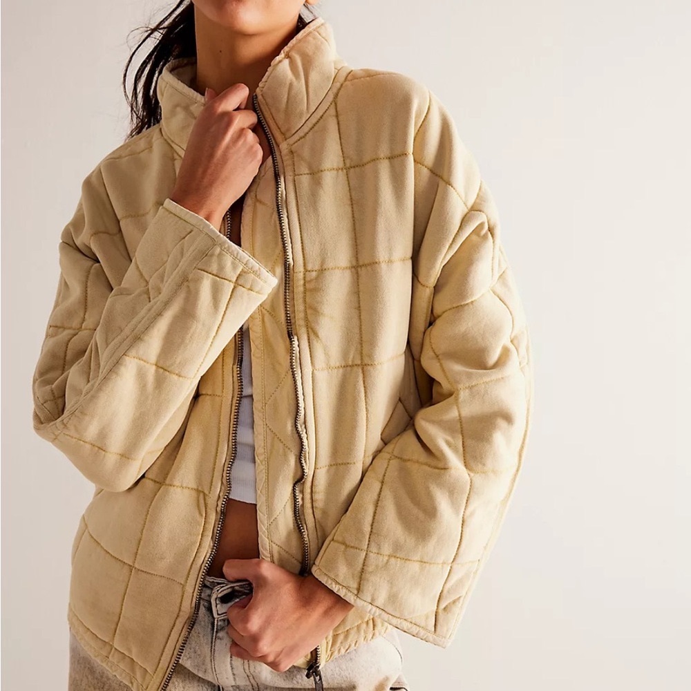 Free People Dolman Quilted Knit Jacket Size XS